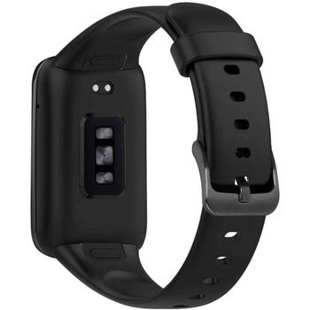 Fixed Silikona siksna Xiaomi Mi Smart Band 7 Pro FIXSSTB-1056-BK, melna, sviedru izturīga, ūdensizturīga (FIXSSTB-1056-BK)