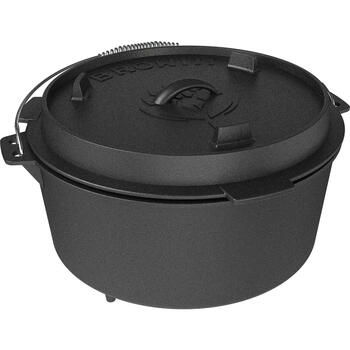 Browin 330515 чугунный казан с сковородой, 9л, 3л, чугун, подвесной, с крышкой (330515)