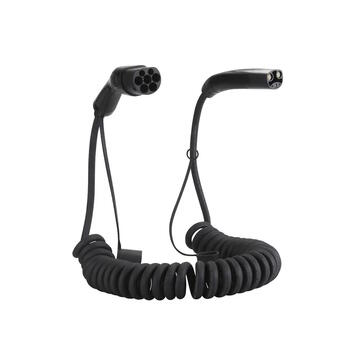 EV Charge Premium EU CE универсальный зарядный кабель 22 кВт, 32A, Type 2 – Type 2, длина 7.5 м, чёрный (AUX3275T2)