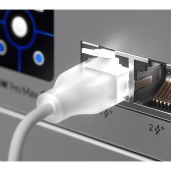 Ubiquiti UACC-Cable-Patch-EL-0.15M-W, патч-кабель, 0.15м, RJ-45, RJ-45, Cat6, прямой разъем, прямой разъем, 2.5мм (UACC-Cable-Patch-EL-0.15M-W)