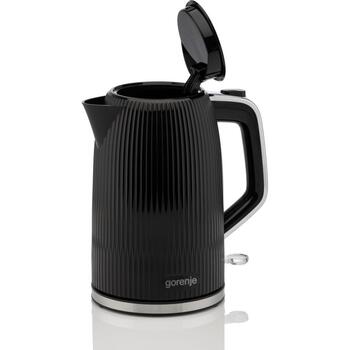 Gorenje Чайник K17DPB, 1.7 L, 2200 W, Пластик/Нержавеющая сталь, 360° поворотная база, Черный (K17DPB)