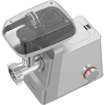Gastroback Мясорубка 41407, 2100 W, 2.5 кг/мин, 3 решетки, функция реверса, насадки для колбас и кеббе (41407)