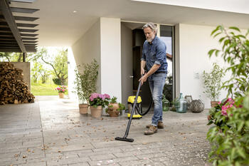 Karcher WD 3-18 S 1.628-575.0, 18V, 17л, 110мбар, 30л/с, 75Вт, 270Вт, 70дБ, 2x0.5м, 35мм (1.628-575.0)