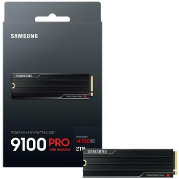 Samsung SSD M.2 MZ-VAP2T0CW 2TB PCIe 5.0, Скорость чтения 14700 MB/s, Скорость записи 13400 MB/s, IOPS 1850000/2600000, V-NAND TLC (MZ-VAP2T0CW)