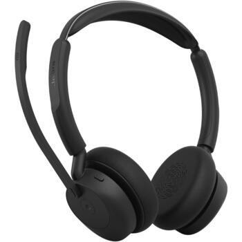 Jabra austiņas Evolve3 45 MS 34599-999-899, USB-C, Bluetooth 5.3, 36 h, 21 h, 4 mikrofoni, Microsoft Teams (34599-999-899)