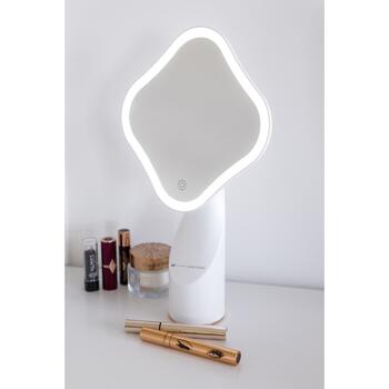 Rio Зеркало для макияжа MMIF-EU/1.1, белое, LED подсветка, USB зарядка, 360° поворот, сенсорное управление (MMIF-EU/1.1)