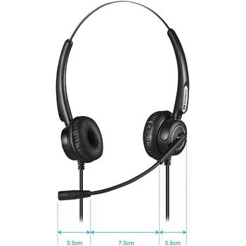 Sandberg Наушники Pro Stereo 126-30, 20 - 7000 Гц, 2,1 м, бинауральные, черные, USB Type-A, складной микрофон (126-30)