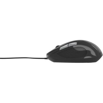 Gembird USB datorpele MUS-6B-01, 1600 DPI, 6 pogas, optiskā, kabeļa avots, melna (MUS-6B-01)