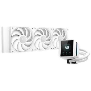 Deepcool procesora šķidruma dzesētājs MYSTIQUE 360 R-LX360-WHDSNMP-G-1, 120 mm, 72.45 cfm, 3 ventilatori, 36.49 dBA (R-LX360-WHDSNMP-G-1)