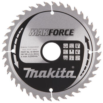 Zāģripa kokam 165x2.4x30mm 20° T40 T.C.T. MAKFORCE B-08436 MAKITA (B-08436)