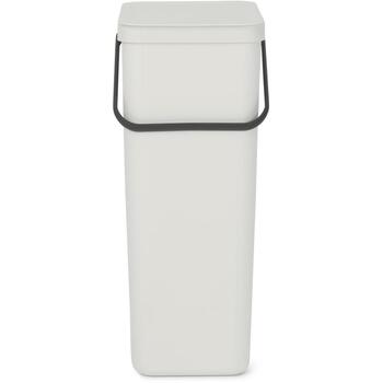 Brabantia Sort & Go мусорное ведро 214424, 40 л, 62 см, 34,5 см, 26,8 см, пластик, с крышкой, настенное крепление (214424)
