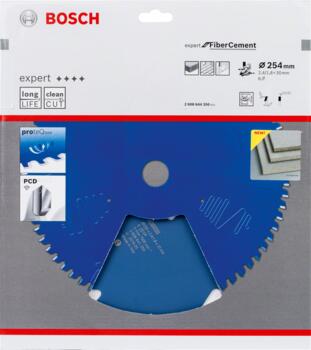 Ripzāģa disks FiberCement 254x30/25,4 mm,Z6, Paneļzāģiem RIPZĀĢA ASMENS EXPERT FOR FIBRE CEMENT, 2608644350, BOSCH (2608644350)