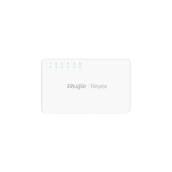 Ruijie RG-ES05G-L 5-портовый гигабитный коммутатор, 10/100/1000 Мбит/с, 10 Гбит/с, 4кВ, 5В/600мА, белый (RG-ES05G-L)