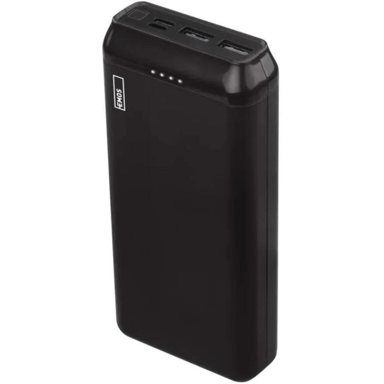 Emos Внешний аккумулятор Powerbank B0527B, 20000 мАч, 10 Вт, 3 USB выхода, ABS пластик, LED индикатор (B0527B)