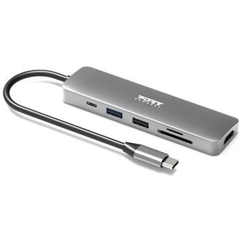Port Connect Мобильная док-станция 900162, USB-C, HDMI, 4K, 100W, 5 устройств (900162)
