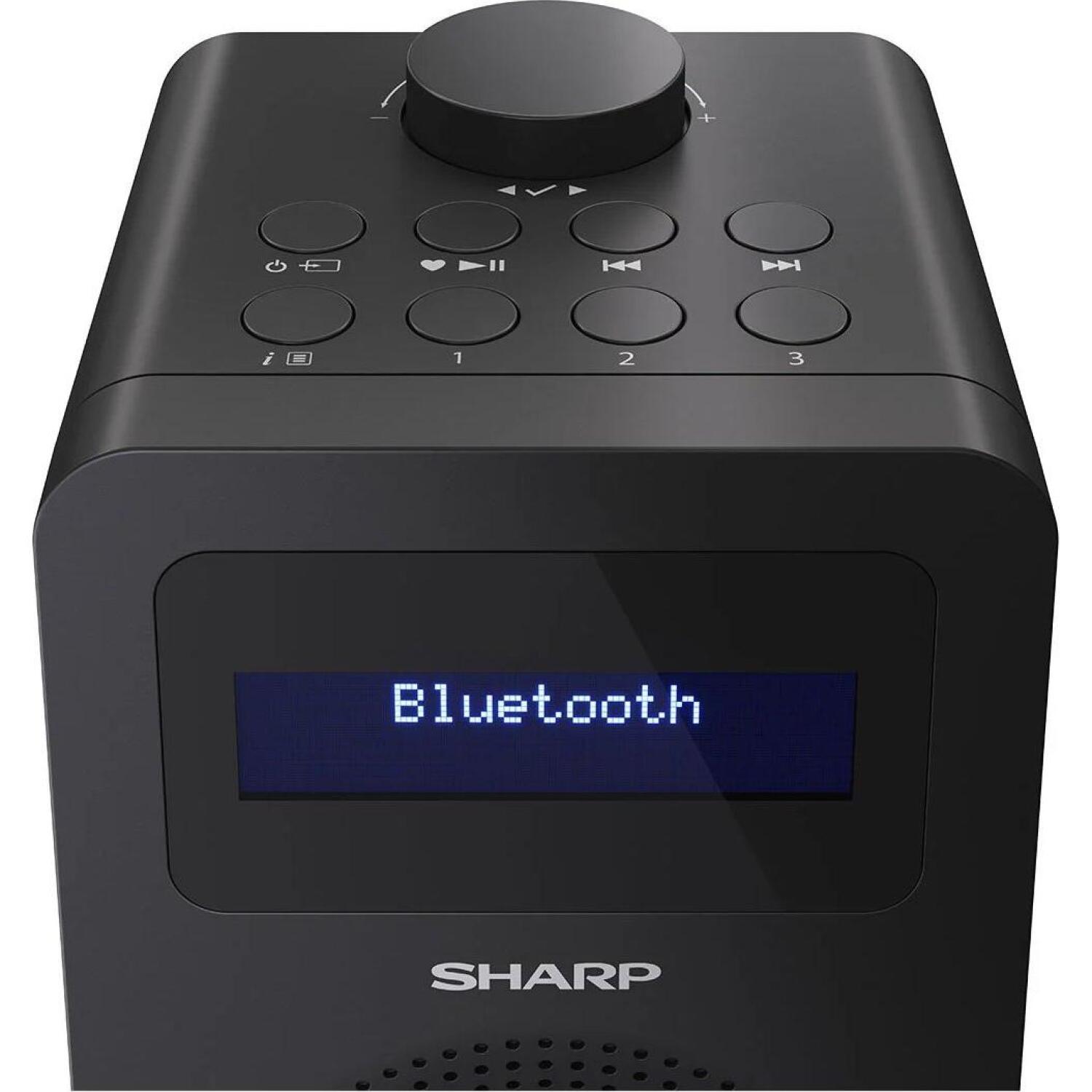 Sharp DAB+ радио DR-430(BK), 5W, Bluetooth, ЖК дисплей, черный цвет (DR-430(BK))