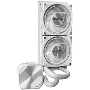 Montech CPU Dzesētājs HYPER FLOW SILENT 240 (W), 2 ventilatori, 129.5m³/h, 2200RPM, 6 gadi garantija (HYPER FLOW SILENT 240 (W))