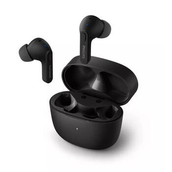 Philips TAT2206BK/00 беспроводные наушники, IPX4, BT 5.0, 6+12ч, 6мм, 20–20000Гц, 16Ом, 101дБ, черные (TAT2206BK/00)