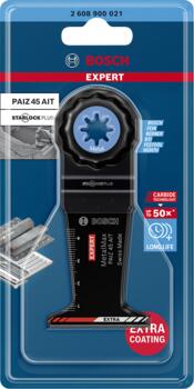 Svārstību daudzfunkcionālajiem darbarīkiem EXPERT PAIZ 45 AIT METALMAX GREMDZĀĢĒŠANAS ASMENS BOSCH 2608900021 (2608900021)