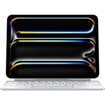 Apple Magic Keyboard для iPad Pro 11 дюймов (M4) MWR03S/A, белый, USB-C, 14 функциональных клавиш, тактильный трекпад (MWR03S/A)