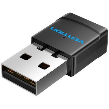Vention USB adapteris 2.4G/5G KDSB0, 433 Mbit/s, WLAN, 802.11a/b/g/n/ac, 128-bit WEP, Plug and Play, melns (KDSB0)