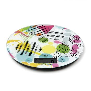 Jata HBAL7240 кухонные весы, 5 кг, 1 г, ЖК-дисплей, сенсорные кнопки, тара, г/фунт/мл, автоотключение (HBAL7240)