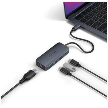 Hyper док-станция HyperDrive Next HD4001GL, 1x HDMI, 4K 60 Hz, 10 Gbps USB-A, 10 Gbps USB-C, 100 W PD 3.0, USB-C 3.2 Gen 2 (HD4001GL)
