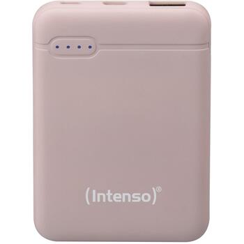 Intenso Power Bank 7313523 5000 мАч, Li-Poly, 1x USB-A, 1x USB-C, 2.1 A, розовый (7313523)