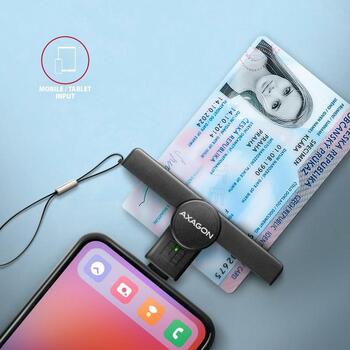 Axagon считыватель смарт-карт CRE-SMPC USB Type-C 480Mbps, 1 слот, 5V, CE, RoHS, черный (CRE-SMPC)