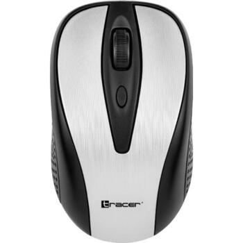 Tracer TRAMYS46709 Joy II RF USB, беспроводная оптическая мышь, 800-1600 DPI, 4 кнопки, 2,4 ГГц, 10 м, симметричная, серебристая (TRAMYS46709)