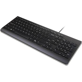 Lenovo Klaviatūra Essential 4Y41R64676, USB, 105 taustiņi, melna, Lietuviešu, izturīga pret izliešanu (4Y41R64676)
