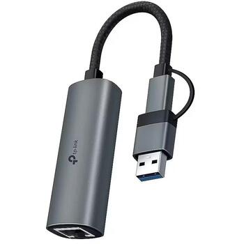 TP-Link USB Type-C к RJ45 гигабитный Ethernet адаптер, UE310C, 1, 1000 Mbit/s, без MU-MIMO, без PoE (UE310C)