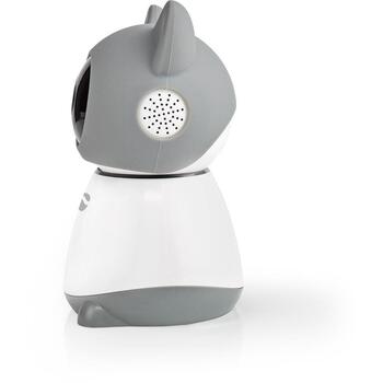 Nedis Видеоняня WIFICI30CGY, Full HD 1080p, 2 Мп, 105°, 10м, Wi-Fi, microSD, 5В DC, 1А, 5Вт (WIFICI30CGY)
