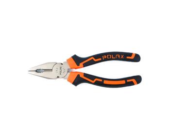 Kombinētās knaibles ar divkomponentu rokturi Cr-V, 200 mm 35-003 POLAX (35-003)