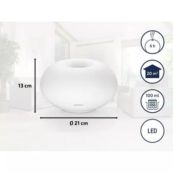 Soehnle Ароматизатор воздуха Milano Plus 1068056, 100мл, 6ч, ультразвуковой, LED, пульт ДУ (1068056)