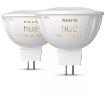 Philips Hue Лампочка WA 12V MR16 8719514491588, 5.1 Вт, GU5.3, 400 лм, 2200-6500 K, 2 шт. (8719514491588)