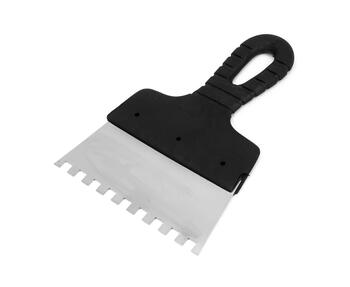 Līmes špakteļlāpsta ar zobiem 150mm (8x8mm) 111-059 POLAX (111-059)