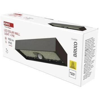Emos LED светильник BRIXO ZG166S, 900 lm, 3,7 V, IP65, 7 м PIR датчик, Li-Ion 3000 мАч, нейтральный белый свет (ZG166S)