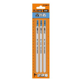 Cmt Figūrzāģa asmens JT718BF-3, 3 gab, 160mm, 1,8mm, 14 TPI, BiM Co8%, metālam (JT718BF-3)