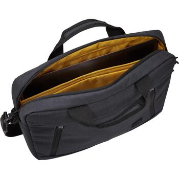 Case Logic 4650 Huxton Attache 14 HUXA-214, портфель, 35,6 см, полиэстер, черный, молния, передний карман, отделение для планшета (3204650)