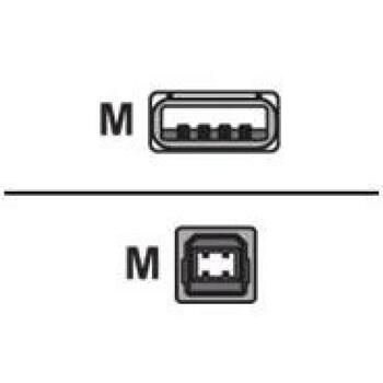 Logilink USB кабель CU0009, 5 м, USB 2.0, USB A папа - USB B папа, 480 Мбит/с, двойное экранирование, серый (CU0009)