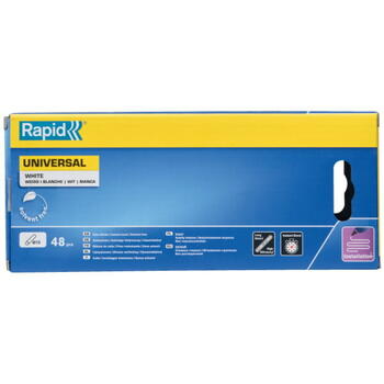 Rapid клеевые стержни 5001412, 12x190мм, 48шт, универсальные, белые, 170-190°C, 880г (5001412)