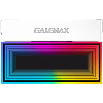 Gamemax procesora gaisa dzesētājs SIGMA550 INFINITY WH, 700g, 58.96cfm, 5 siltuma caurules, 220W TDP, 800-1800rpm (SIGMA550 INFINITY WH)
