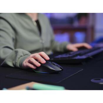 Trust USB оптическая мышь GXT 112 FELOX, 4800 DPI, 80ч работы от аккумулятора, 6 кнопок, RGB подсветка, USB приемник в комплекте (25070)