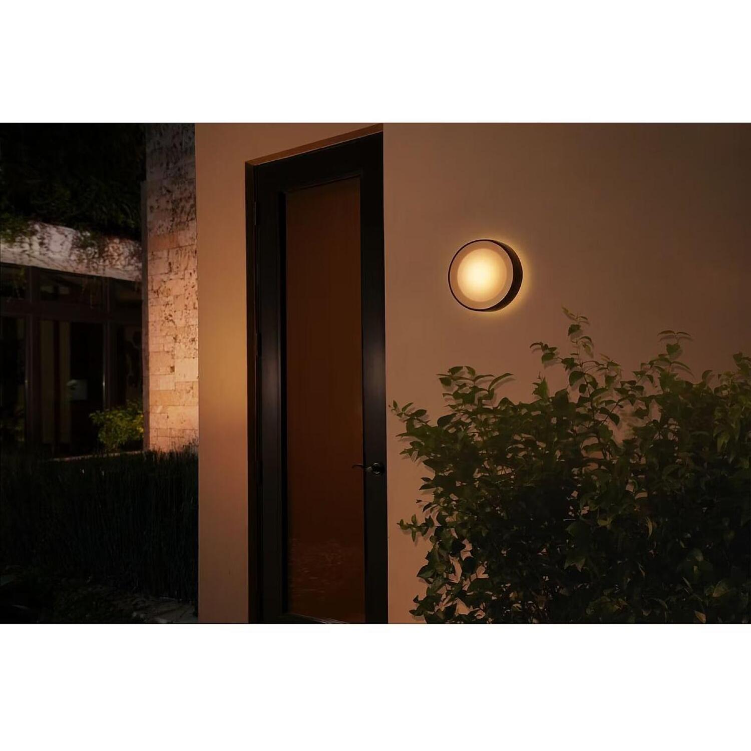 Philips Hue Уличный настенный светильник Daylo 8718696174401, 15Вт, 1060лм, 2000-6500К, IP44, LED, черный, диммируемый (8718696174401)