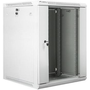 Lanberg настенный шкаф 19'' 15U WF01-6615-10S, 600x600mm, 60kg, IP20, стеклянная дверь, 2 вентиляционных отверстия (WF01-6615-10S)