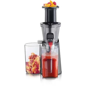 Severin lēngaitas sulu spiede ES 3571, 150 W, 1 l, 1.3 l, sudraba, mehāniska, pilienu apturēšanas sistēma, neslīdošas kājas (ES 3571)