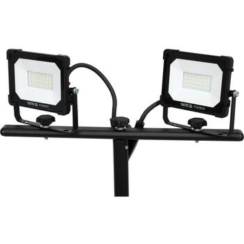 Yato прожектор YT-818151, 2x20W, 3800lm, 6500K, IP65, 230V, SMD LED, регулируемая стойка, алюминиевый корпус (YT-818151)