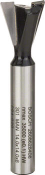 Bezdelīgastes frēze HM 14o, l=12,7mm,kāts 8mm, Rokas frēzēm, malu frēzēm BEZDELĪGASTES SAVIENOJUMU FRĒZE STANDARD FOR WOOD, 2608628408, BOSCH (2608628408)
