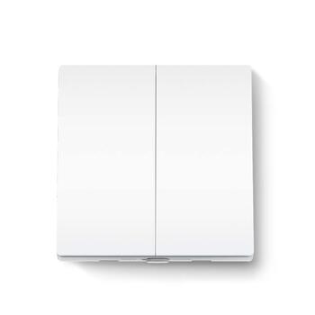TP-Link Tapo S220 умный световой двухклавишный выключатель 1-путевой 250 V~ 50/60 Hz 4 A 600 W LED 868 MHz Белый (TAPOS220)
